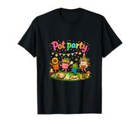 Fiesta de macetas Plantas Bailando Cottagecore Plant Parent Art Camiseta