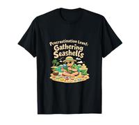 Fiesta de Playa de Conchas Marinas de reunión de Nivel de procrastinación Camiseta
