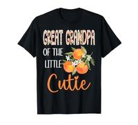 Fiesta de Primer cumpleaños de Great Grandpa of The Little Cutie Orange Camiseta