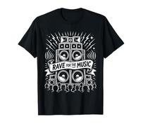 Fiesta de Raving Gratuita con Sistema de Sonido Rave For The Music Old Skool Camiseta