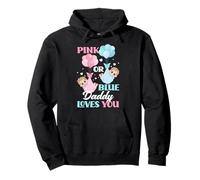 Fiesta de revelación de género Pink Or Blue Daddy Loves You Sudadera con Capucha