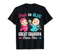 Fiesta de revelación de género Rosa o Azul del Gran Abuelo te ama Camiseta
