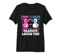 Fiesta de revelación de género Rosa o Azul Grandpa Loves You Duck Baby Camiseta Premium