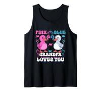 Fiesta de revelación de género Rosa o Azul Grandpa Loves You Duck Baby Camiseta sin Mangas