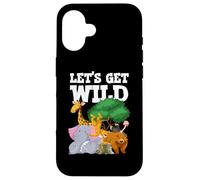 Fiesta de Safari Let's Get Wild Zoo Animals Carcasa para iPhone 16