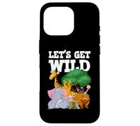Fiesta de Safari Let's Get Wild Zoo Animals Carcasa para iPhone 16 Pro