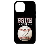 Fiesta de Segundo cumpleaños para niños de Bruh I'm 2 Dabbing Baseball Carcasa para iPhone 12 Mini
