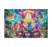 Fiesta de té Animal de Hada Rompecabezas 1000 Piezas Cartón Grueso para Coleccionistas Noches De Cita Mejora Concentración Ocio En Casa Regalo Reyes Magos 1000 PCS