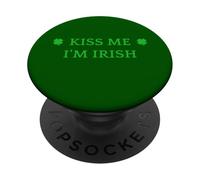 Fiesta del Día de San Patricio Kiss Me I'm Irish PopSockets PopGrip Adhesivo