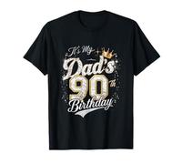 Fiesta del Día del Padre de 90 años de Edad de It's My Dad'S 90th Birthday Camiseta
