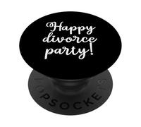 Fiesta del Divorcio Recién Divorciada Divorciado PopSockets PopGrip Adhesivo