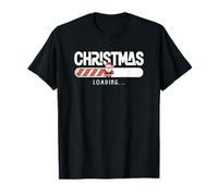 Fiesta Diversión Navidad Cargando Santa Celebración de Invierno Camiseta