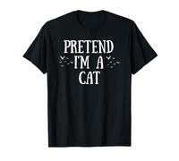 Fiesta Divertida de Disfraces de Halloween con Texto en inglés Soy un gat Camiseta