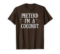 Fiesta Divertida de Disfraces de Halloween de Finge I'm A Coconut Camiseta