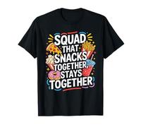Fiesta divertida de Squad That Snacks Together Camiseta