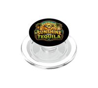 Fiesta Divertida de Vacaciones en la Playa con Sol y Tequila PopSockets PopGrip para MagSafe