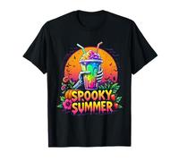 Fiesta divertida SPOOKY Summer Drinks Summerween Vibes Camiseta