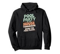 Fiesta En Piscina Bring The Pool Party Verano Barbacoa Sudadera con Capucha