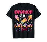 Fiesta Familiar a Juego con Helado para niña de cumpleaños Camiseta