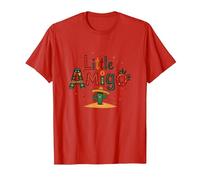 Fiesta Festiva de Cactus del suroeste de Little Amigo Mexican Boy Camiseta, Hombre, Rojo, 3XL