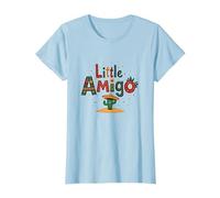 Fiesta Festiva de Cactus del suroeste de Little Amigo Mexican Boy Camiseta, Mujer, Azul Bebé, 3XL