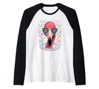 Fiesta Flamenco Gafas de Sol Flamencos Camiseta Manga Raglan