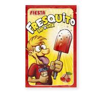FIESTA Fresquito Caramelo con Palo en Sobre con Polvo Acidulado Sabor Cereza - Caja de 40 unidades