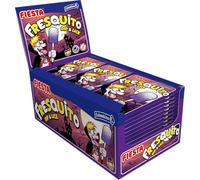 FIESTA Fresquito Halloween - Caramelo con Palo en Sobre con Polvo Acidulado Sabor MORA - Caja de 40 unidades - Nuevo Sabor VAMPIRO HALLOWEEN