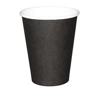 Fiesta gf041 negro único de pared Hot vasos (Pack de 50)