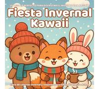 Fiesta Invernal Kawaii - Libro para Colorear con 50 Diseños Únicos de Animales Adorables y Escenas de Invierno | Para Niños, Jóvenes y Adultos: Un ... el invierno con color y sonrisas en familia