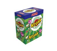 Fiesta Kojak Fiestas Sabor Sandía 100 Unidades - Sin Gluten, Sin Lactosa, Apto para Veganos