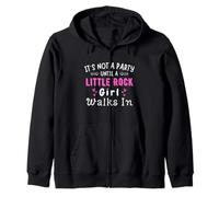 Fiesta Little Rock Girl camina en Arkansas Southern Pride Sudadera con Capucha