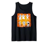 Fiesta macabra de Halloween, Divertida, Danza aterradora Camiseta sin Mangas