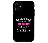 Fiesta Memphis Girl camina en Tennessee Southern Pride Carcasa para iPhone 11