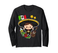 Fiesta Mexican Mariachi Latinx Cinco de Mayo Mexico Souvenir Manga Larga