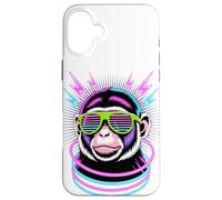 Fiesta Mono Capuchino Gafas de Sol Monos Carcasa para iPhone 16 Plus