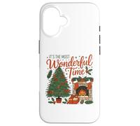 Fiesta navideña del árbol de Navidad It's The Most Wonderful Time Carcasa para iPhone 16