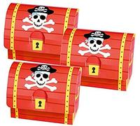 Fiesta Pirata Cajas para Detalles, pack de 8, llenar con pirata gifts para toma hogar