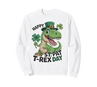 Fiesta San Patricio Pat T-Rex Day Kids Clover Irish Sudadera