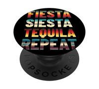 Fiesta Siesta Tequila Repeat Serape Patrón PopSockets PopGrip Adhesivo
