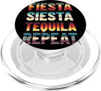Fiesta Siesta Tequila Repeat Serape Patrón PopSockets PopGrip para MagSafe