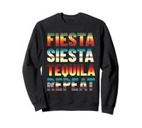 Fiesta Siesta Tequila Repeat Serape Patrón Sudadera