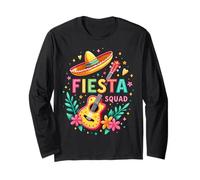 Fiesta Squad - Trajes de fiesta mexicana del Cinco de Mayo Manga Larga