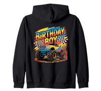 Fiesta temática Genial de Monster Truck Birthday Boy Sudadera con Capucha