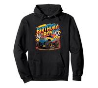 Fiesta temática Genial de Monster Truck Birthday Boy Sudadera con Capucha