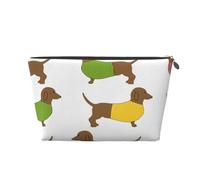 Fiestas de Perros Salchicha, Bolsa de artículos de tocador Bolsa de Maquillaje Bolsa de cosméticos Bolsa de artículos de tocador de Viaje portátil