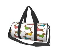 Fiestas de Perros Salchicha, Bolsa de Viaje de Gran Capacidad, Bolso Redondo, Bolsa de Viaje Deportiva, Bolsa de Mano, Bolsa de Fitness