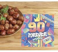 FIESTAS GUIRCA | 12 Servilletas de los 90s Desechables (16x16 cm) - Decoración de Mesa para Fiestas y Celebraciones - Ideal para Eventos y Fiestas - Multicolor