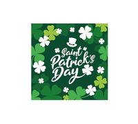 Fiestas Guirca Servilletas San Patricio desechables 12 uds 16x16 cm Verde