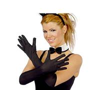 Fiestas Guirca - Guantes de Disfraces Talla Única para Adultos - Tejido Negro
